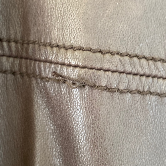 BARNEYS NEW YORK men's brown leather jacket - Picture 4 of 8